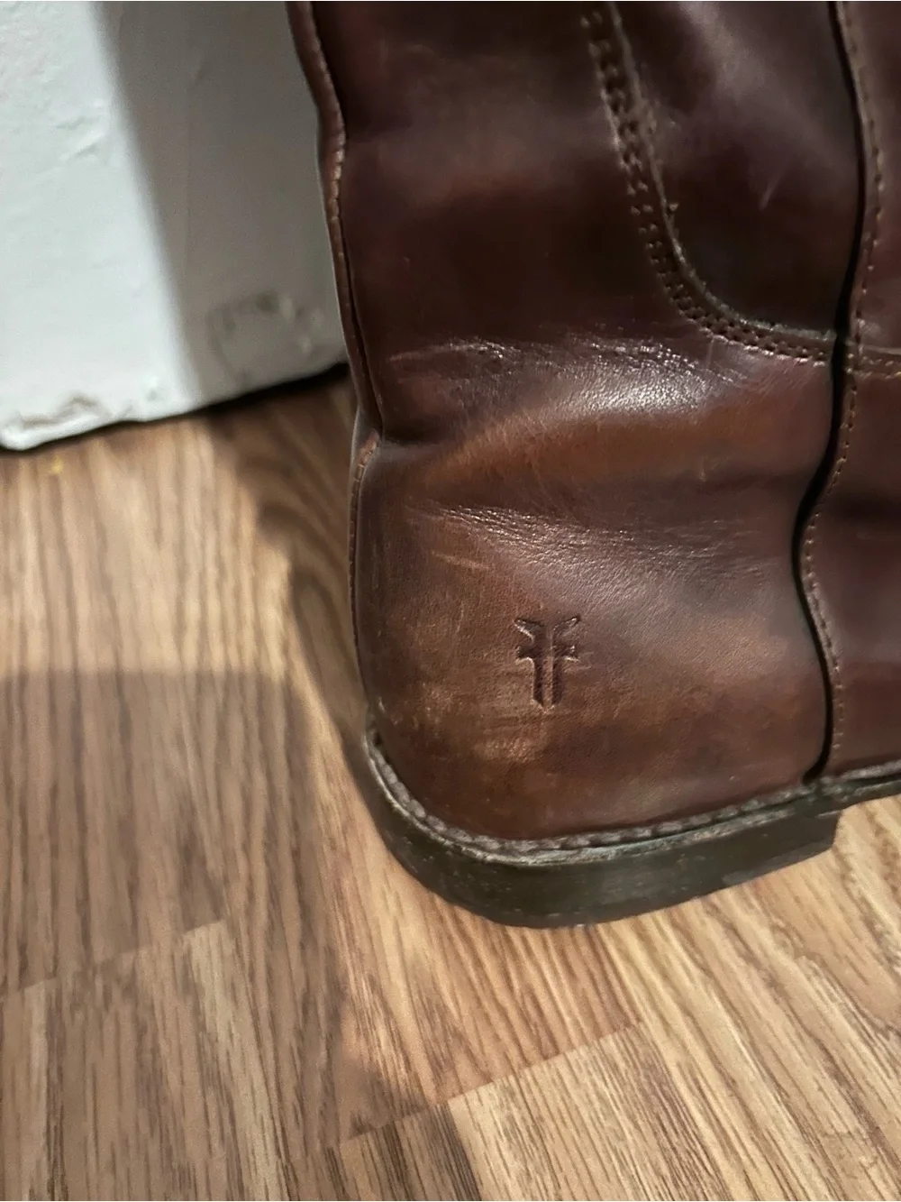Frye Brown Leather Boots with Tan Interior